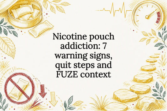 Nicotine pouch addiction article title card