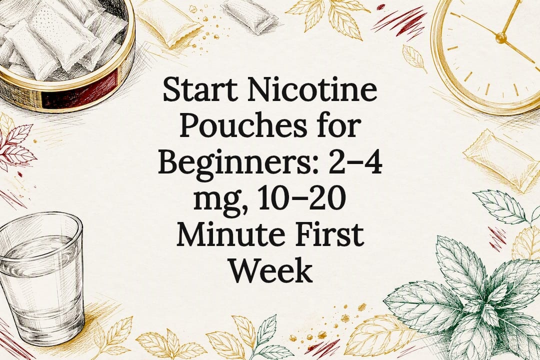 Beginner nicotine pouch title card illustration