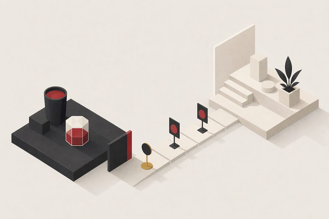 Isometric illustration of setting personal limits