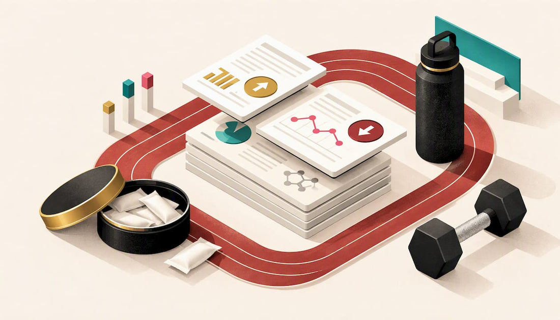 Abstract illustration of sport and mixed evidence
